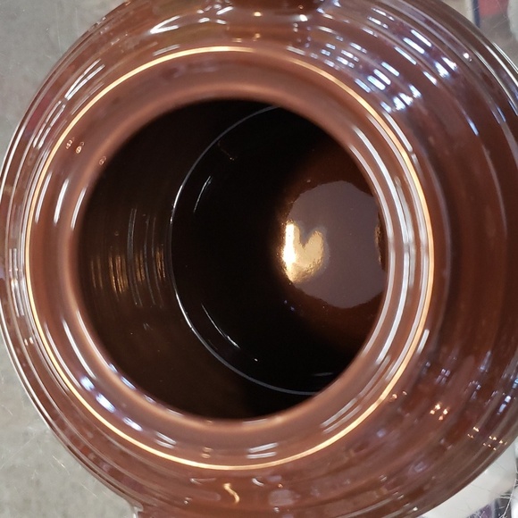 Hues N Brews NWT Vintage Dark Brown Ribbed Teapot - Picture 2 of 6